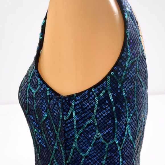 LILY ROSE SPARKLY SEQUIN MINI DRESS SIZE MEDIUM - Picture 4 of 8